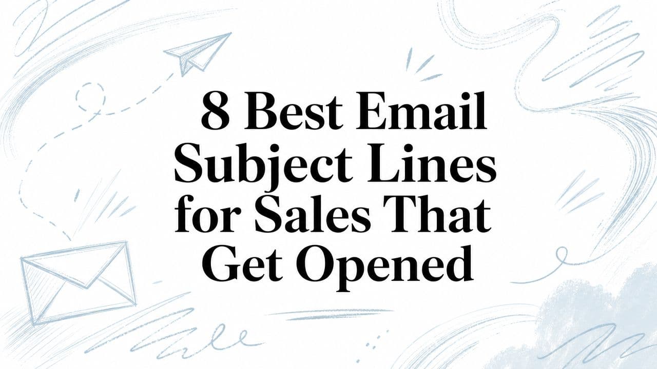 8 best email subject lines for sales that get opened